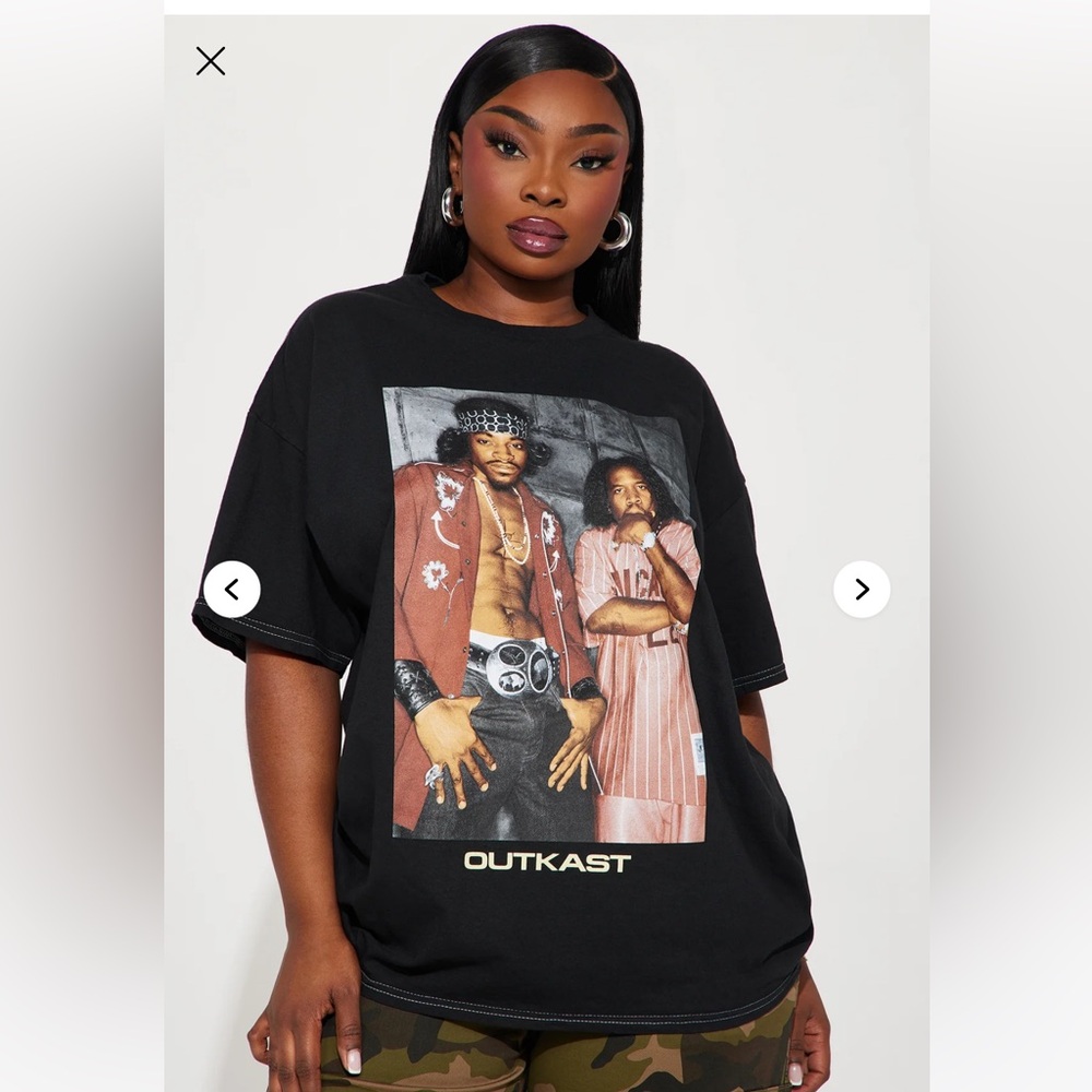 Black Outkast Graphic T-Shirt